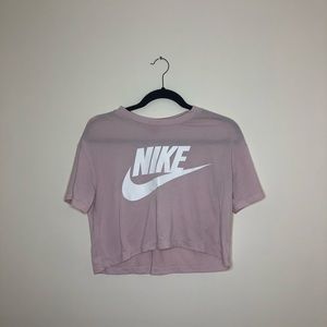 Light pink nike crop top